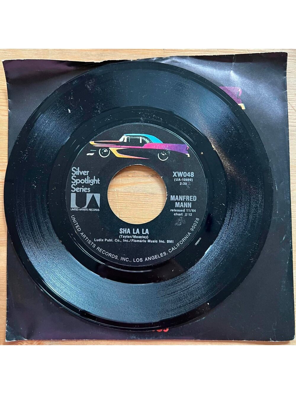 Manfred Mann - Sha La La/Do Wa Diddy Diddy 45rpm VG+ R07
